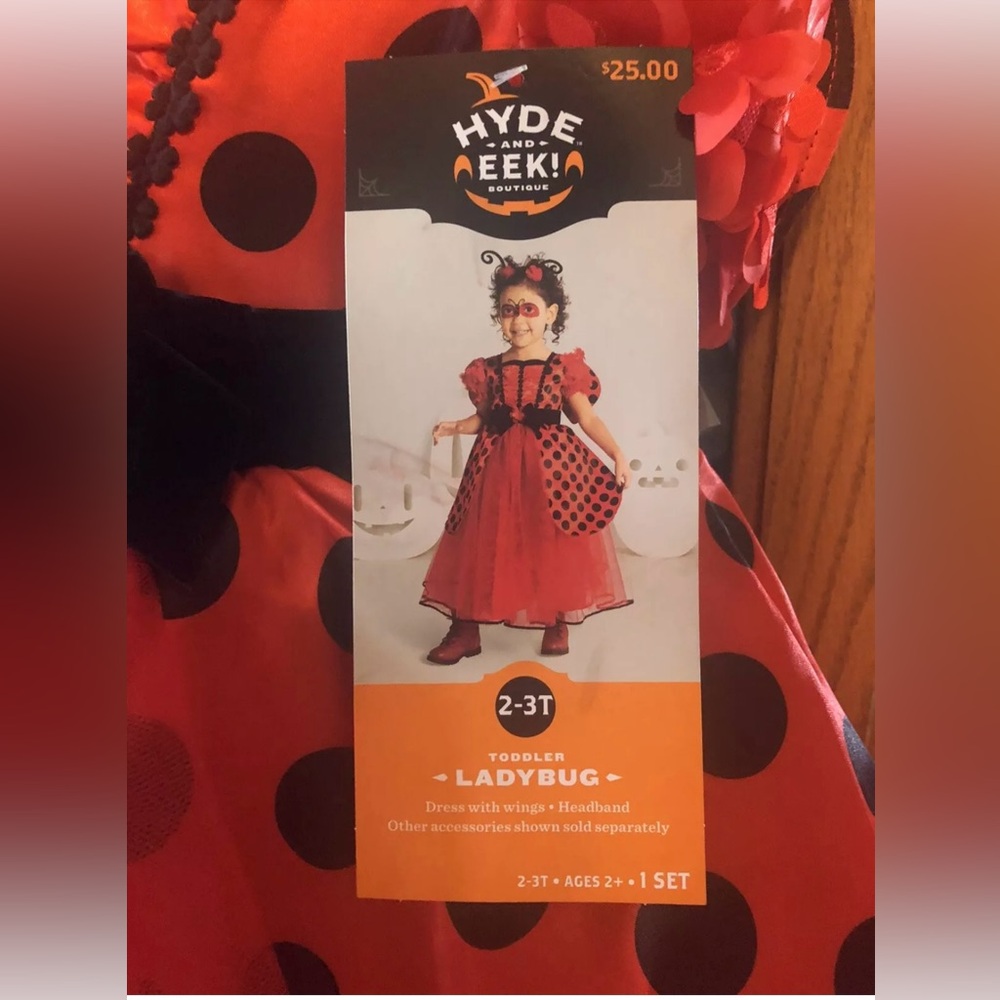 Hyde and Eek toddler ladybug costume 2-3t new